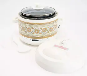 K86275 Aarti Sequeira 2-in-1 Compact 2 Quart Pressure Cooker And Slow Cream
