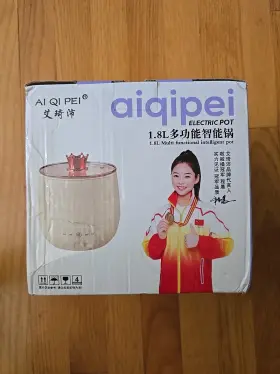 Aiqipei Gb4706.19-2008 Electric Pot 1.8l 400w Gb4706.1-2005 Green
