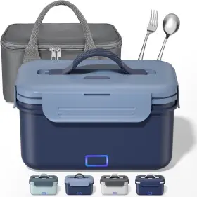 Hd-j-0115 Akhia Electric Lunch Box For Adults 100w/1.8l Heated Men Indigo
