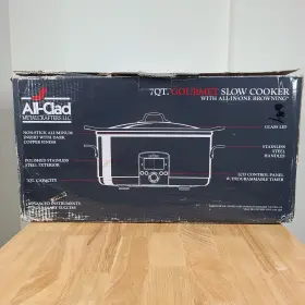 All-clad 010942219835 Metalcrafters 7 Quart Gourmet Slow Cooker In One Browning