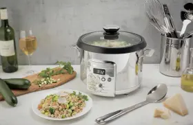 Cooker-8 All-clad Nk500051 Rice And Grain Cooking Modes Nonstick Ceramic Coating Insert 4qt