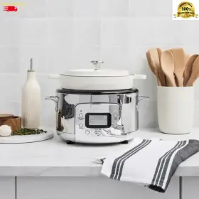 Sd922d51 All-clad 6-in-1 Digital Slow Cooker 5 Quart Cast Iron Pot Lcd Oven And Cooktop