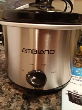Ambiano 003456600893 2 Quart Slow Cooker- Unused- Open Box- Tested And It Worked