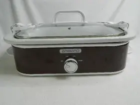 L-sc40f Ambiano 4 Quart Rectangle Casserole Portable Slow Cooker With 3 Temp Settings