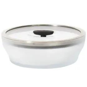Anyday 62043 7-cup Glass Microwave Steamer For Frosted - Black Sesame