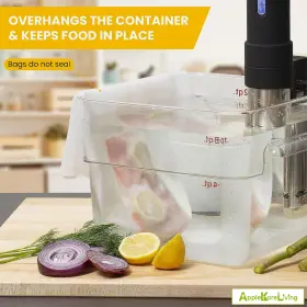 Applekoreliving 860009381483 Revolutionize Sous Vide Cooking With Reusable Silicone Bags Set O #3