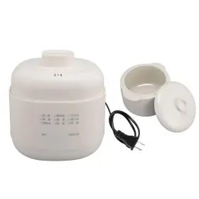 Aqxreightof8bwgvr3i-12 Aqxreight Electric Stew Pot 200w 1l Ceramic Soup Porridge Cooker Dry Burn Small Slo