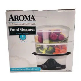Afs-140b Aroma 6 Quart Stackable Food Steamer New