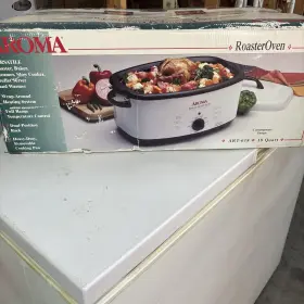 Art-628 Aroma New 18 Quart Roaster Oven White