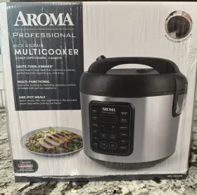 Arc-5000sb Aroma Housewares Digital Rice Food Steamer Slow Grain Cooker Stainless Exterior