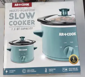 Mds02639 Art And Cook 1.5 Quart Multipurpose Slow Cooker Teal