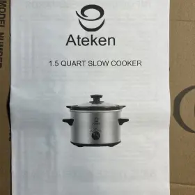 Ly-1500 Ateken 1.5 Quart Slow Cooker Open Box Never Used Sauces Dips Glazes And More