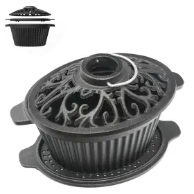 Aurionix Zqg-01 Wood Stove Steamer Cast Iron Humidifier For S Black-1