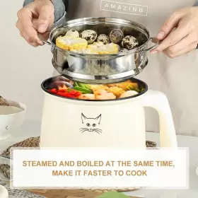 Avkobow 774388872374 Hot Pot Electric For Raman Soup Noodles Steak Oatmeal Rapid Mini Cooker W #3