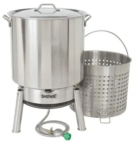 Bayou Classic 6a20cab8fffcbdc4ed8e9360 Kds 182 Stainless Steel Boiler Cooker Kit Features 82 Quart