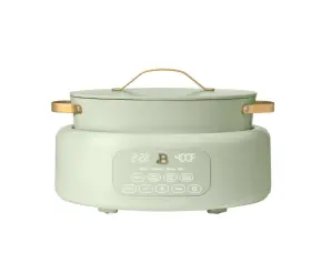 19535 Beautiful 10 In 1 6 Quart Electric Multi-cooker Sage Green By Drew Barrymore