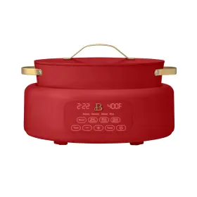 Beautiful 29084 10-in-1 Electric Multi-cooker 6 Qt Tomato Red Touch-activated