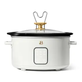 32655 Beautiful 4 Quart Slow Cooker With Touch-activated Display White Icing By Drew Barr