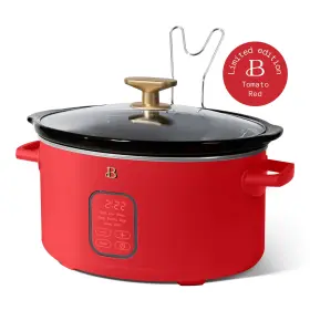 Beautiful 705353659010 6 Quart Programmable Slow Cooker - Red By Drew Barrymore Gift For Her