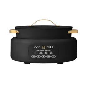 Beautiful 829486044281 6- Quart Stylish 10-in-1 Multi-cooker By Drew Barrymore With Steam Rack Black