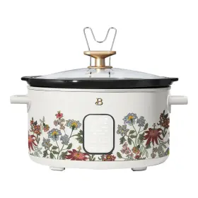 Beautiful 829486193385 6- Quart Programmable Slow Cooker By Drew Barrymore With 3 Heat Settings Wildflower