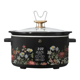 Beautiful 829486193484 6- Quart Programmable Slow Cooker By Drew Barrymore With 3 Heat Settings Wildflowers