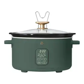 Beautiful 829486193682 Stylish 6- Quart Programmable Slow Cooker By Drew Barrymore With 3 Heat Settings Green