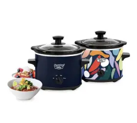 17837 Bella So Yummy By 2.0 Quart Twin Set Slow Cooker Navy And Abstract Pattern 17837 Bella So Yummy By 2.0 Quart Twin Set Slow Cooker Navy And Abstract Pattern