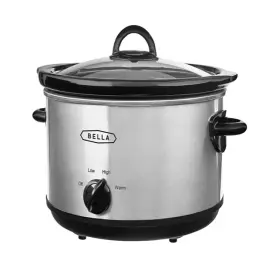 17911 Bella 5- Quart Stainless Steel Electric Slow Cooker -