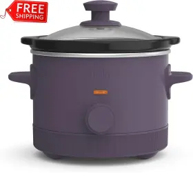 35170 Bella 1.5 Quart Slow Cooker With 3 Heat Manual Control Evergood Ceramic Nonstick