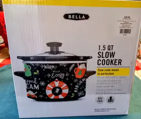 Bella 822712672216 1.5 Quart Slow Cooker Warm And Cozy Bpa Free