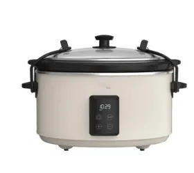 Bella 829486148408 Programmable 6- Quart Slow Cooker With Locking Lid Bonus Mini Dipper New