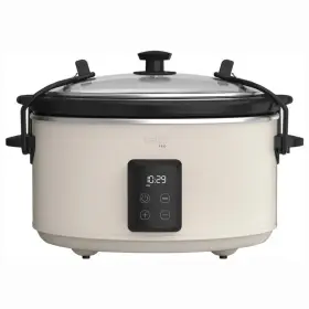 90258 Bella Pro - 5- Quart Programmable Slow Cooker Oatmilk. New Us Stock