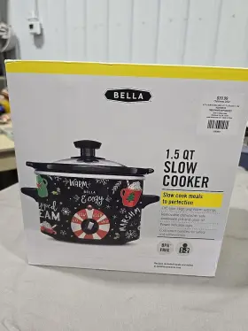 Hl9182612 Bella 1.5 Quart Slow Cooker Mini Crock Pot For Dips Sauces Small Meals