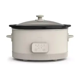 92080029 Bella Housewares 6 Quart Programmable Slow Cooker Oatmilk For Cooking Soups Chilis And Stews