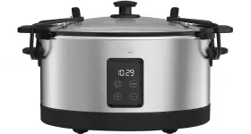 90233 Bella Pro - 7- Quart Programmable Slow Cooker With Searing Function Stainless