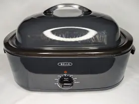 Yoro-18n-l Bella 18 Quart Roaster Oven Electric Buffet Roasting Turkey Rack 150 F-450 F