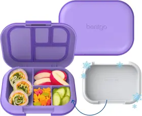 4-compartment Bentgo 817387023252 Chill Kids Leak-proof Lunch Box - Bento With Purple