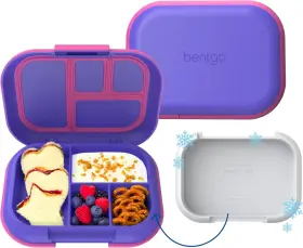 4-compartment Bentgo 817387026901 Chill Kids Leak-proof Lunch Box - Bento Electric Violet