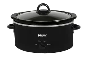 B09hr792gf Better Chef Oval Slow Cooker 3-quart 3-temp Settings Side Handles Glass Lid