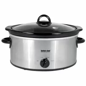 Im-466s-cp Better Chef 4-quart Oval Slow Cooker In Brushed Stainless Steel