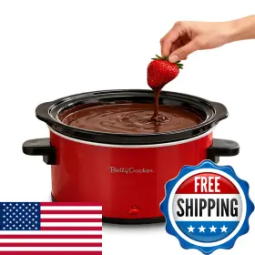 B0fwrcfnvl Betty Crocker 0.7-quart Mini Slow Cooker Chocolatier Simmer Pot Electric