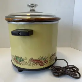 Scc-73r Betty Crocker Vtg G Slow Crock Cooker Pot Abbott Ny Usa Tested Euc Green Crab 4.5 Quart #2 Scc-73r Betty Crocker Vtg G Slow Crock Cooker Pot Abbott Ny Usa Tested Euc Green Crab 4.5 Quart #2