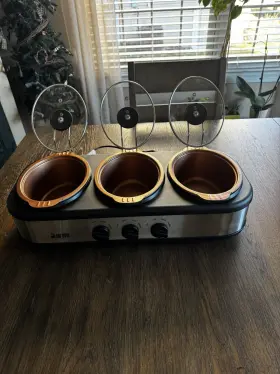 35064 Bialetti 1823 Triple Slow Cooker And Server Model# Item# #2