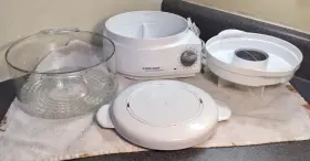 Hs800 Black Decker 050875506152 And Handy Steamer Food Rice Cooker White Clean Tested Works #3