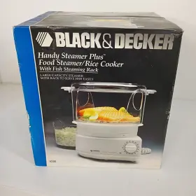 Hs95 Black Decker Vtg And Handy Steamer Plus Food Rice Cooker New Old Stock