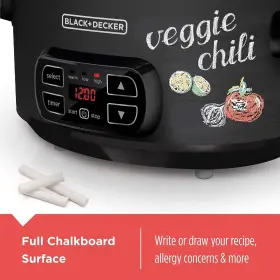 Scd4007 Black Decker 7-quart Slow Cooker Chalkboard Exterior Locking Lid 3 H #2 Scd4007 Black Decker 7-quart Slow Cooker Chalkboard Exterior Locking Lid 3 H #2