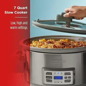 Scd7007ssd Black Decker 7- Quart Digital Slow Cooker Temperature Probe Sous-vide Locking Li #3