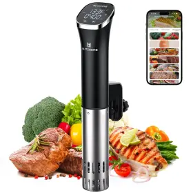 Bh-pc-1-wifi Blitzhome Sous Vide Cooker Wifi App/touch Control Compact Machine 1000w Wit