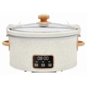 654896436516841984654 Branded The Pioneer Woman 6 Quart Digital Slow Cooker With Locking Lid Linen Speckle